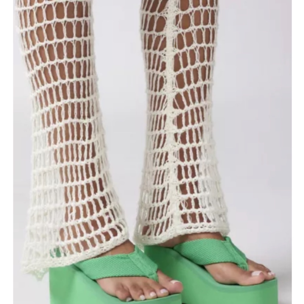 Jeffrey Campbell lime green kelly green platform sandals